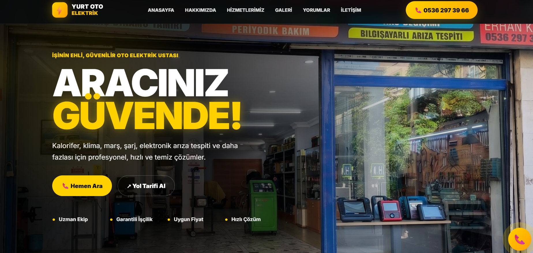 Erhan Oto proje önizlemesi